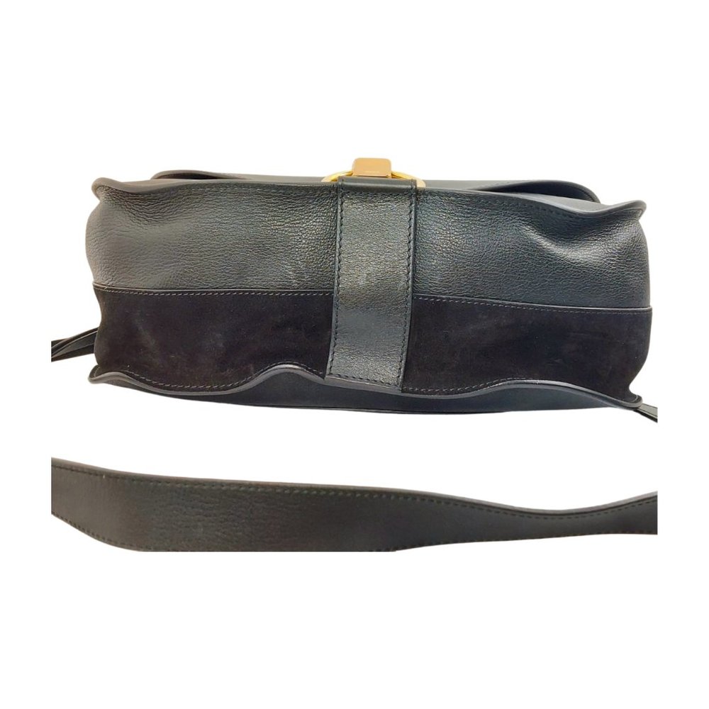 Chloe Goldie Medium Black Leather Shoulder Bag - Picture 7 of 16